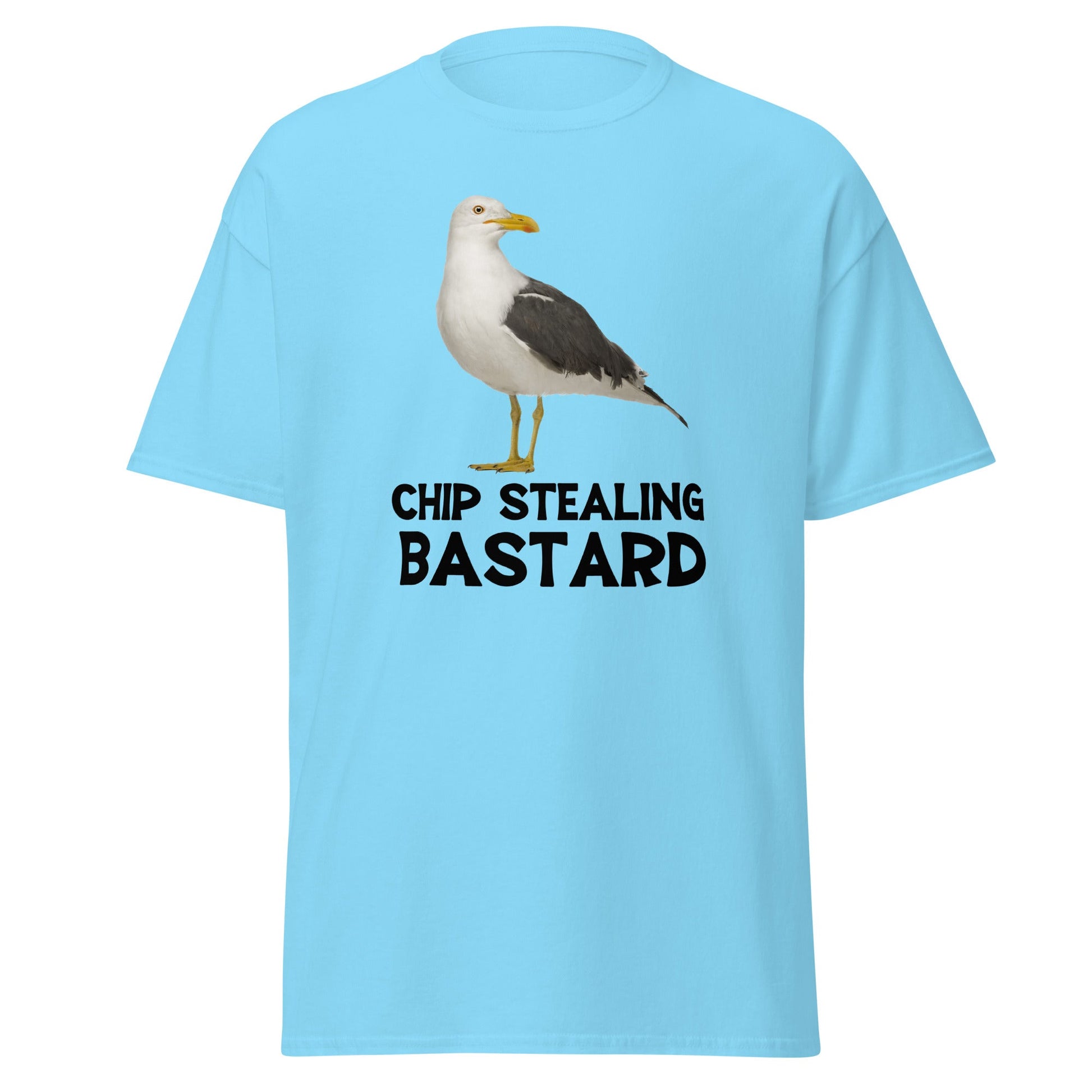 Chip Stealing Bastard | Meme T-Shirt - Sky - T-Shirts Online