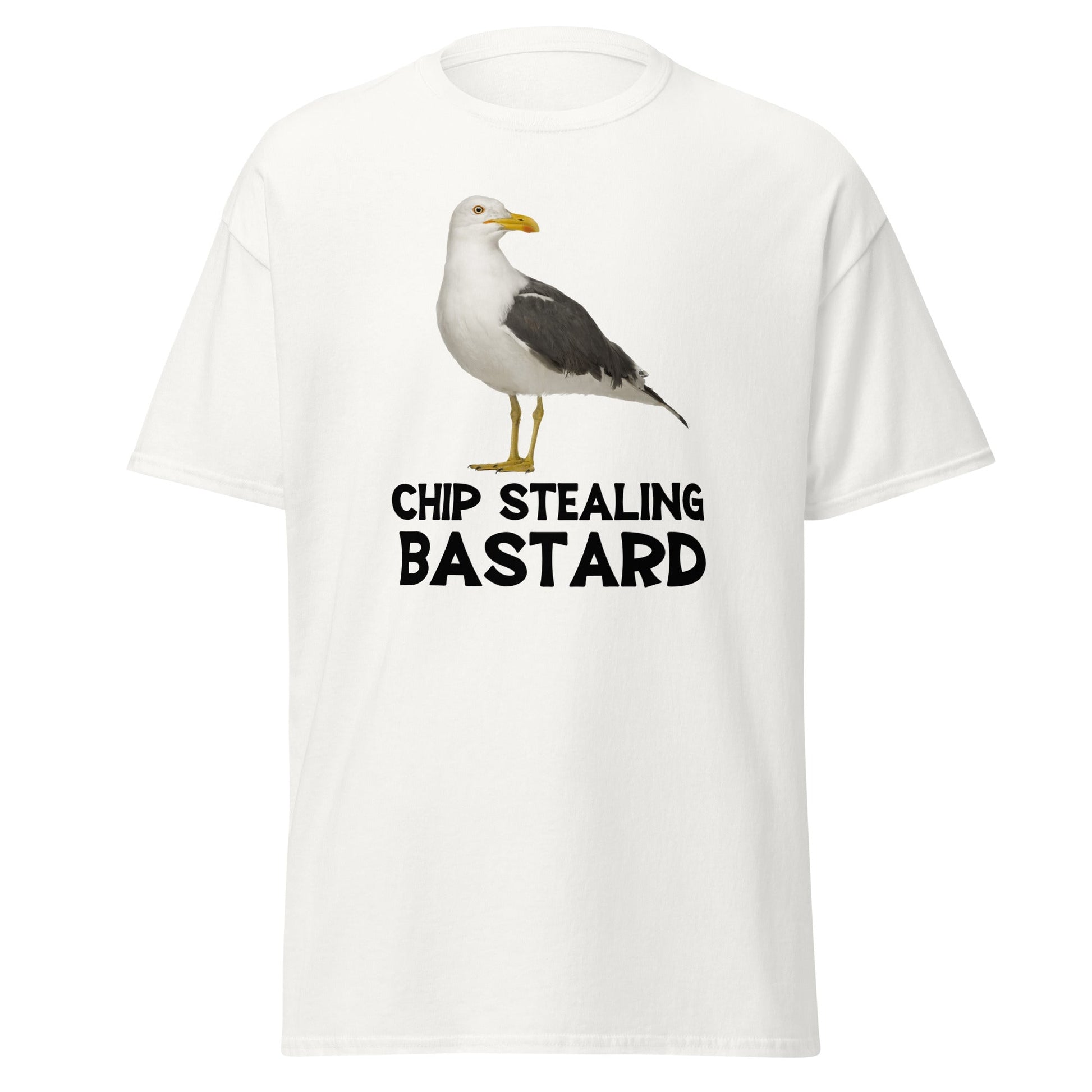 Chip Stealing Bastard | Meme T-Shirt - White - T-Shirts Online
