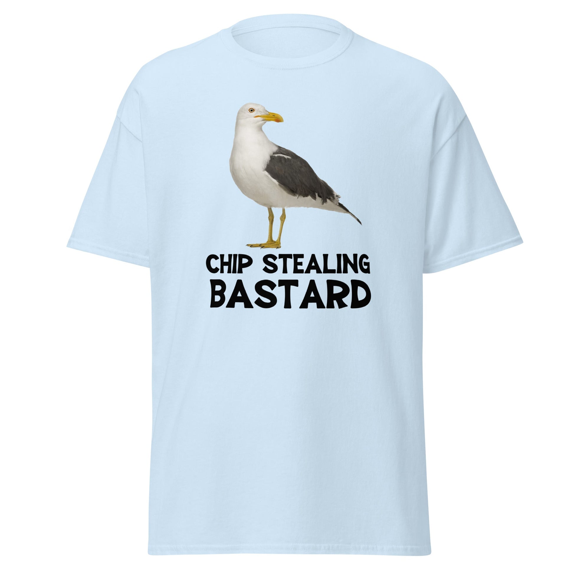Chip Stealing Bastard | Meme T-Shirt - Light Blue - T-Shirts Online