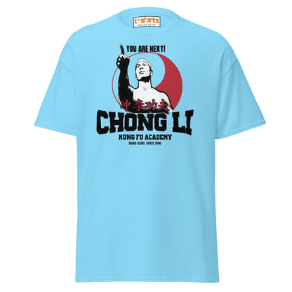 Chong Li You Are Next T-Shirt – Retro Kung Fu Tee - Sky - T-Shirts Online