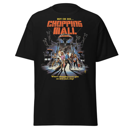 Chopping Mall T-Shirt – Retro 80s Killer Robot Horror Tee - Black - T-Shirts Online