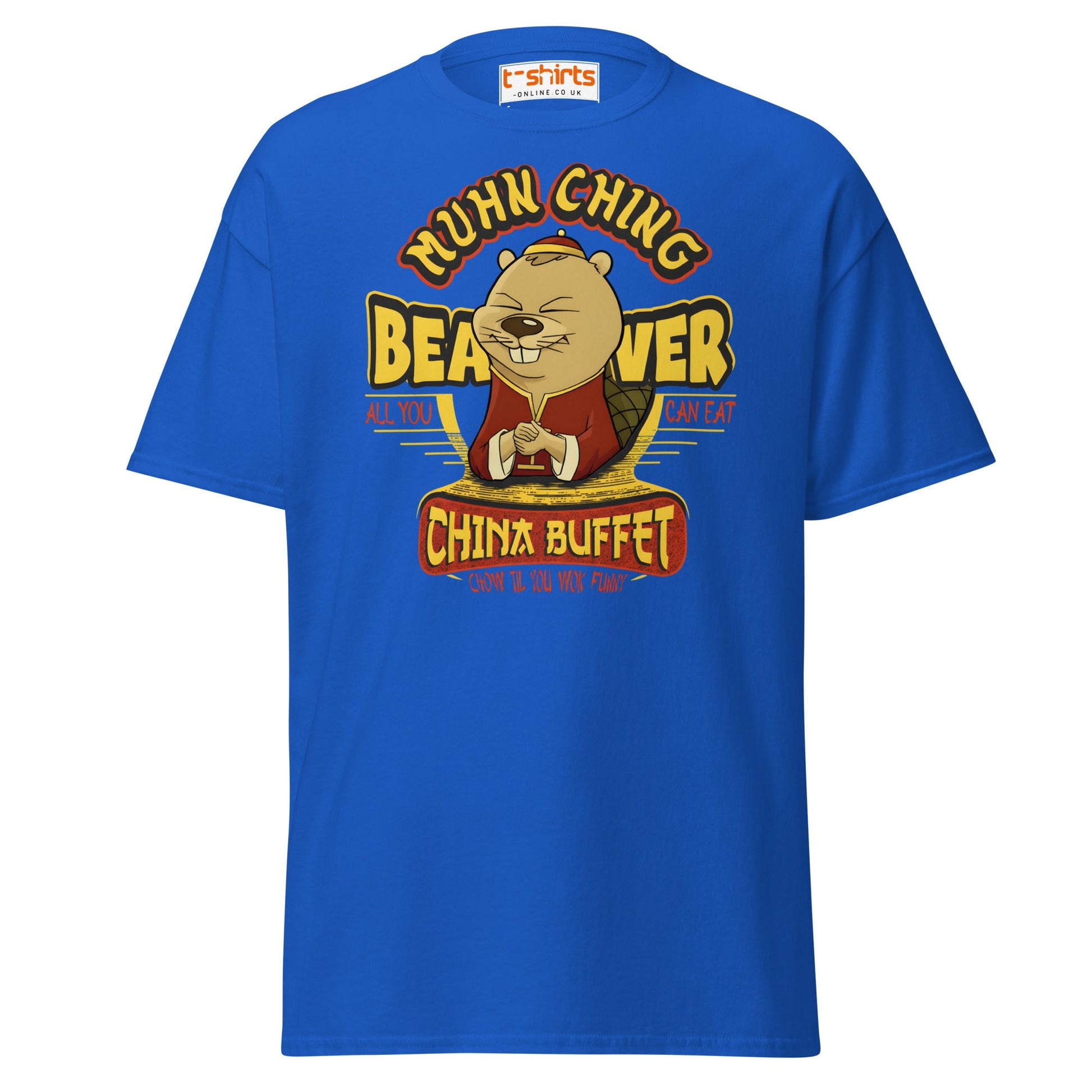 Chow Til You Wok Funny T-Shirt | Buffet Joke Tee - Royal - T-Shirts Online
