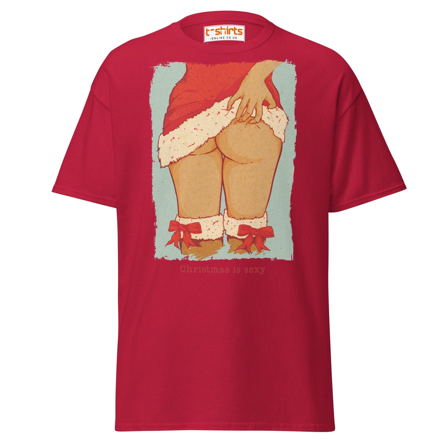 Christmas is Sexy T-Shirt | Cheeky Holiday Adult Tee - Cardinal - T-Shirts Online
