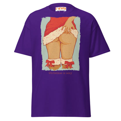 Christmas is Sexy T-Shirt | Cheeky Holiday Adult Tee - Purple - T-Shirts Online