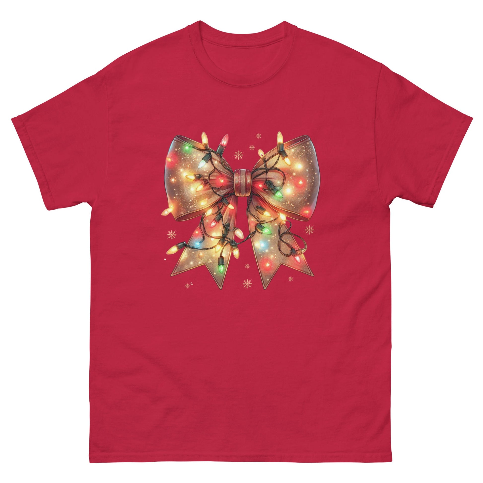 Christmas Light Coquette | Christmas T-Shirt - Cardinal - T-Shirts Online