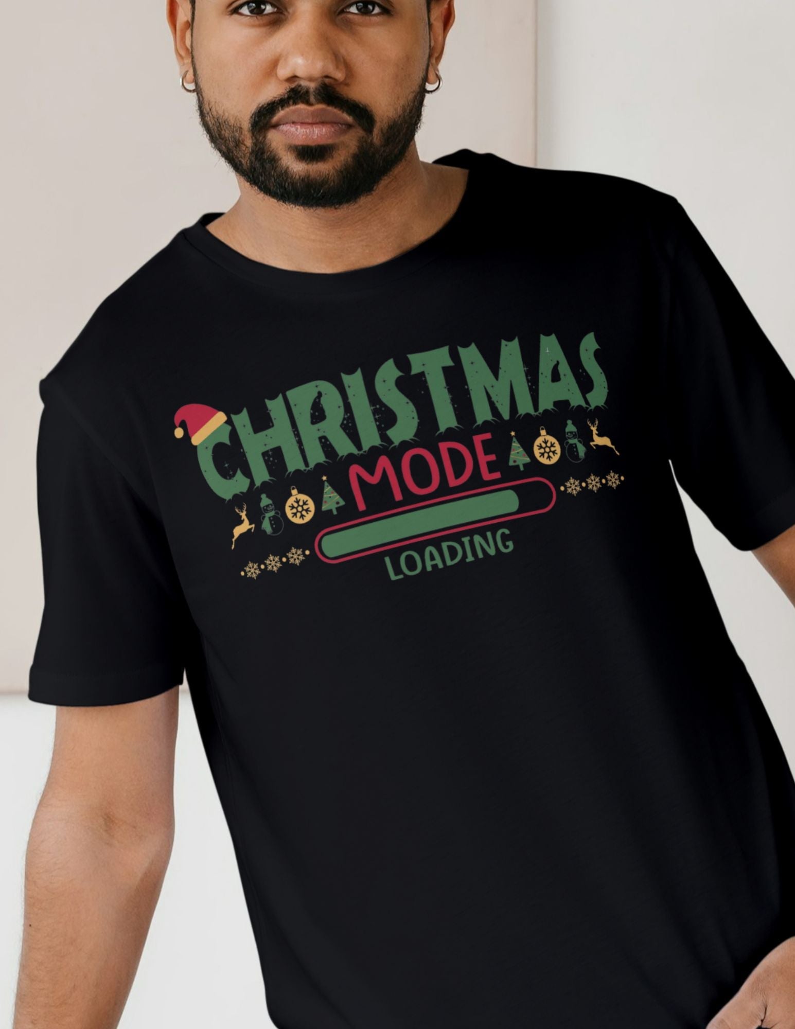 Christmas Mode | Xmas T-Shirt - Black - T-Shirts Online