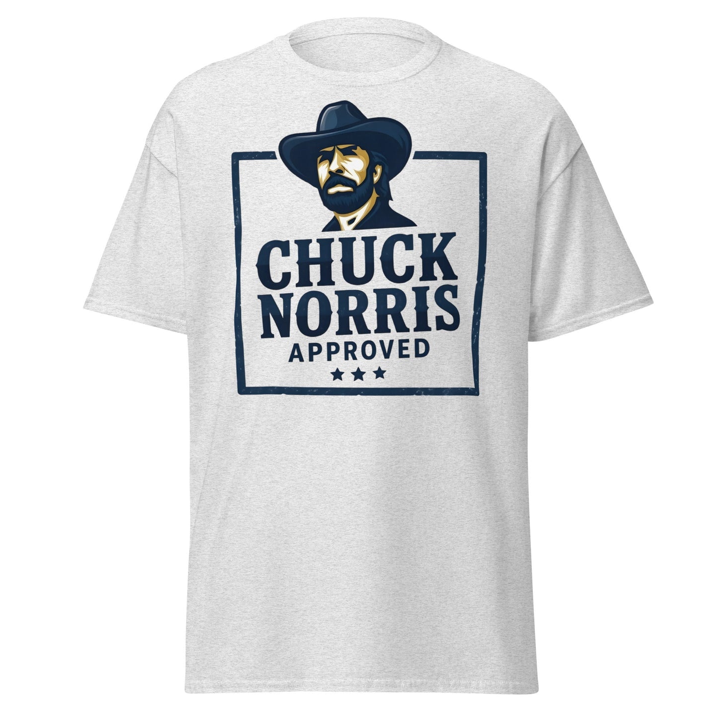 Chuck Norris Approved T-Shirt - Legend Graphic Tee - Ash - T-Shirts Online