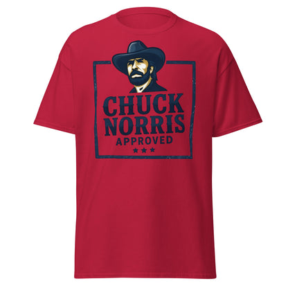 Chuck Norris Approved T-Shirt - Legend Graphic Tee - Cardinal - T-Shirts Online