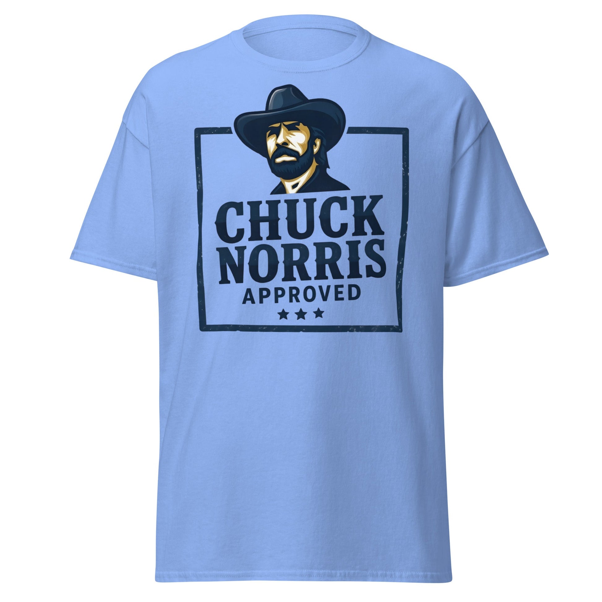 Chuck Norris Approved T-Shirt - Legend Graphic Tee - Carolina Blue - T-Shirts Online