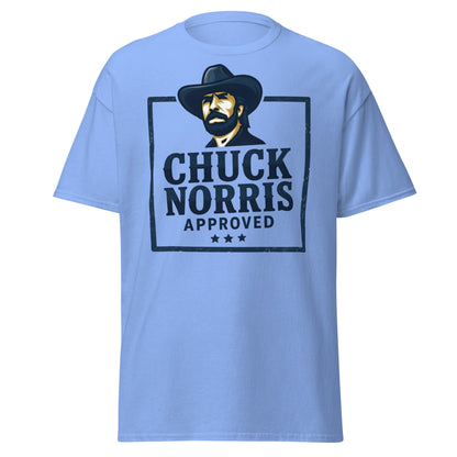 Chuck Norris Approved T-Shirt - Legend Graphic Tee - Carolina Blue - T-Shirts Online