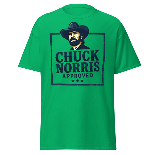 Chuck Norris Approved T-Shirt - Legend Graphic Tee - Irish Green - T-Shirts Online