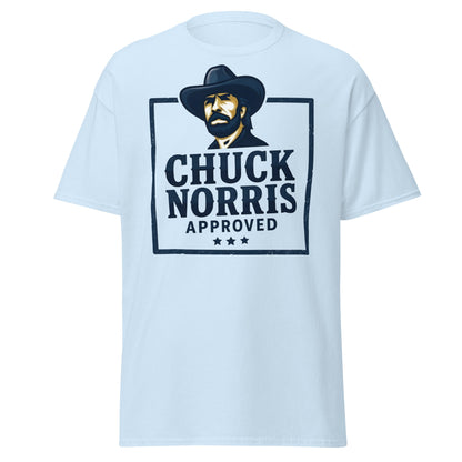 Chuck Norris Approved T-Shirt - Legend Graphic Tee - Light Blue - T-Shirts Online