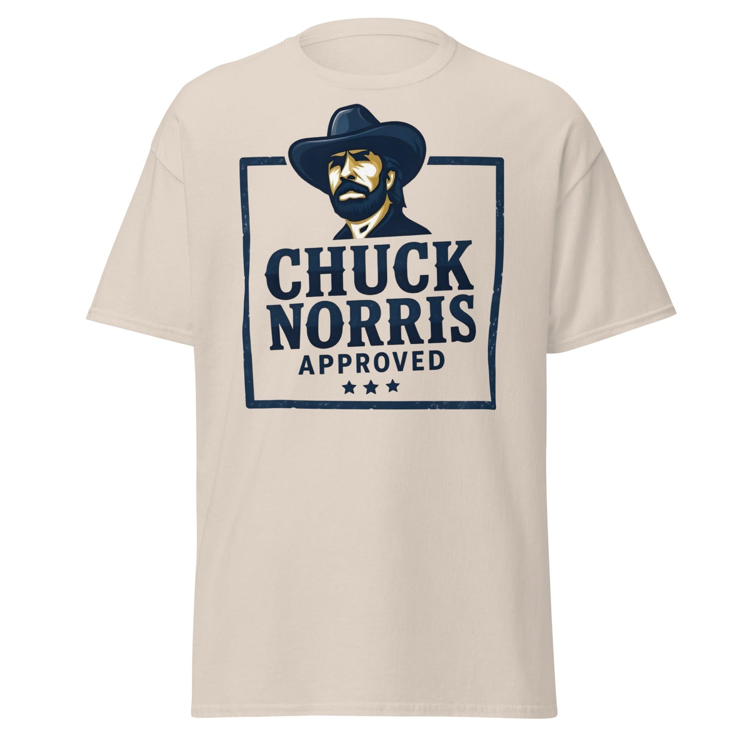 Chuck Norris Approved T-Shirt - Legend Graphic Tee - Natural - T-Shirts Online