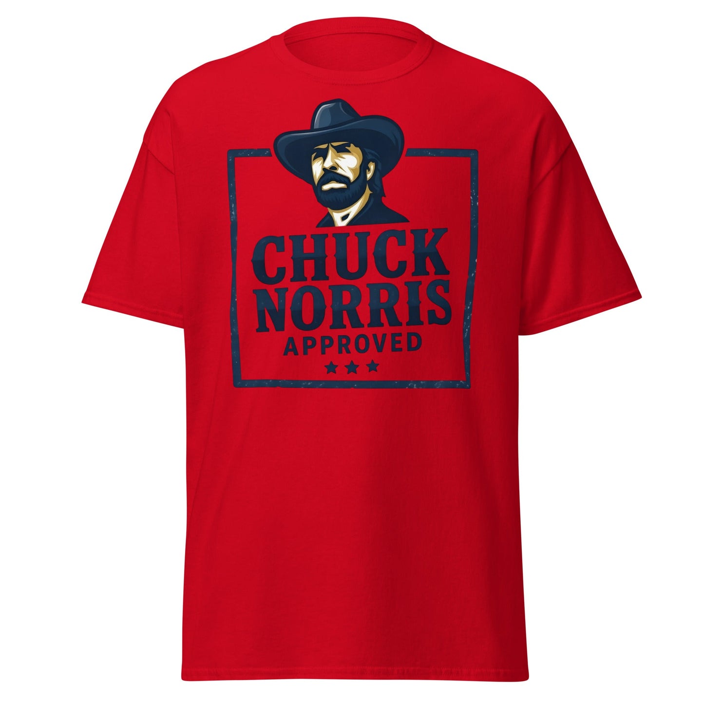 Chuck Norris Approved T-Shirt - Legend Graphic Tee - Red - T-Shirts Online
