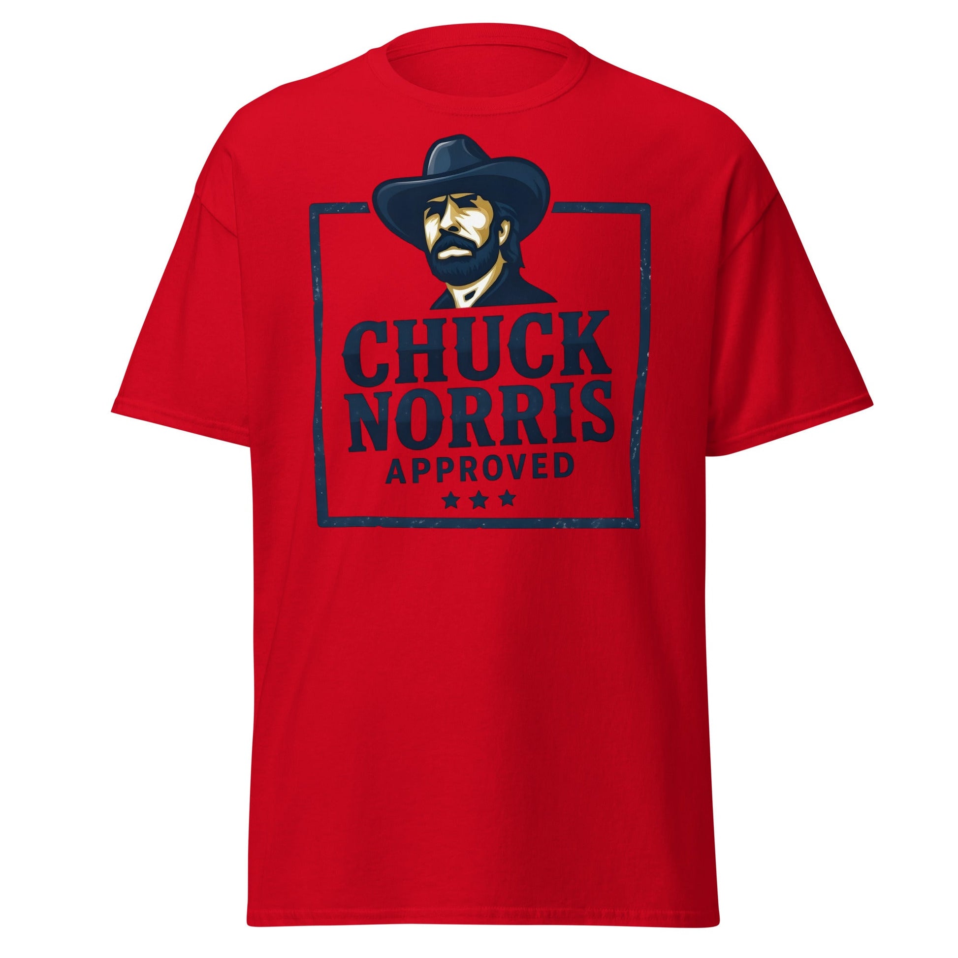 Chuck Norris Approved T-Shirt - Legend Graphic Tee - Red - T-Shirts Online