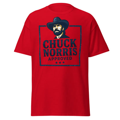 Chuck Norris Approved T-Shirt - Legend Graphic Tee - Red - T-Shirts Online