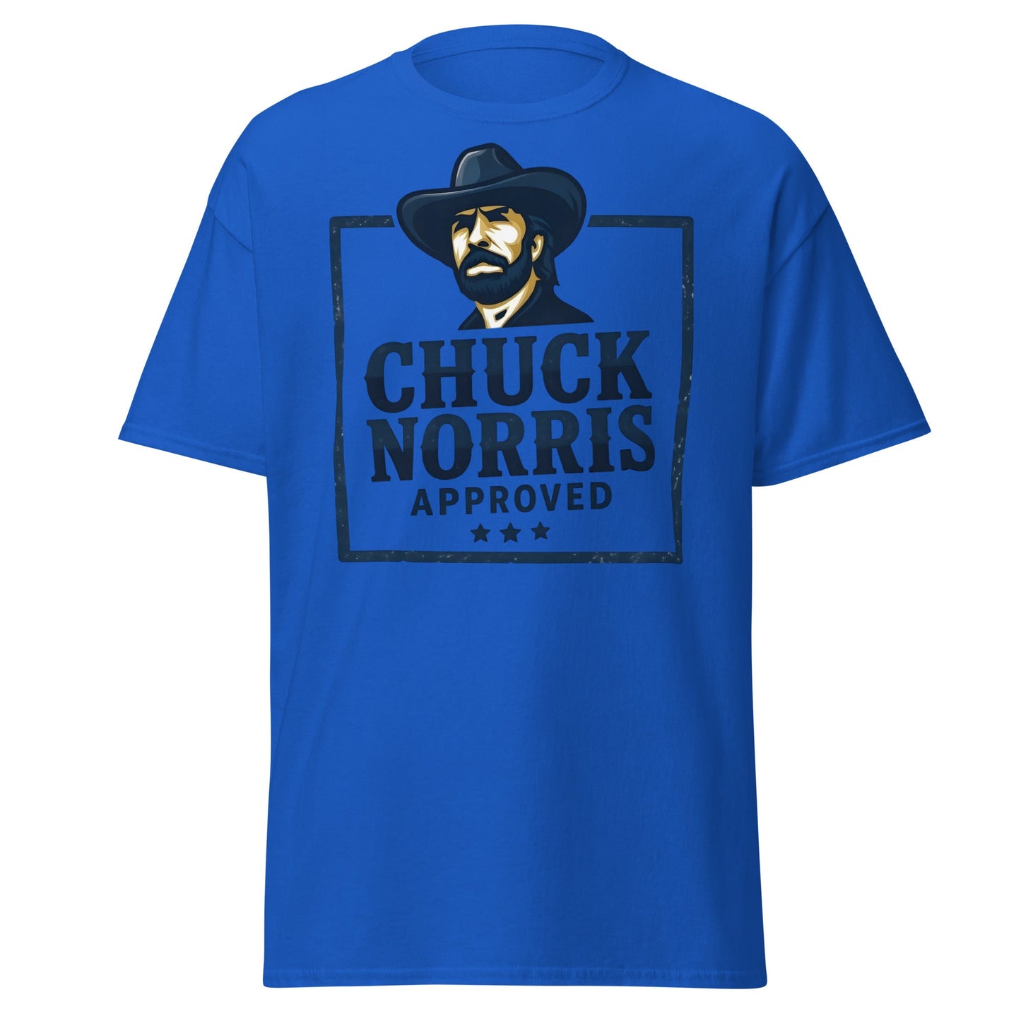 Chuck Norris Approved T-Shirt - Legend Graphic Tee - Royal - T-Shirts Online