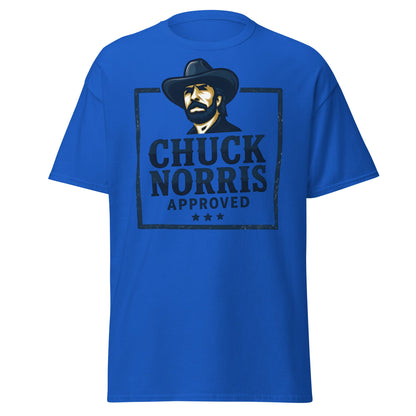 Chuck Norris Approved T-Shirt - Legend Graphic Tee - Royal - T-Shirts Online