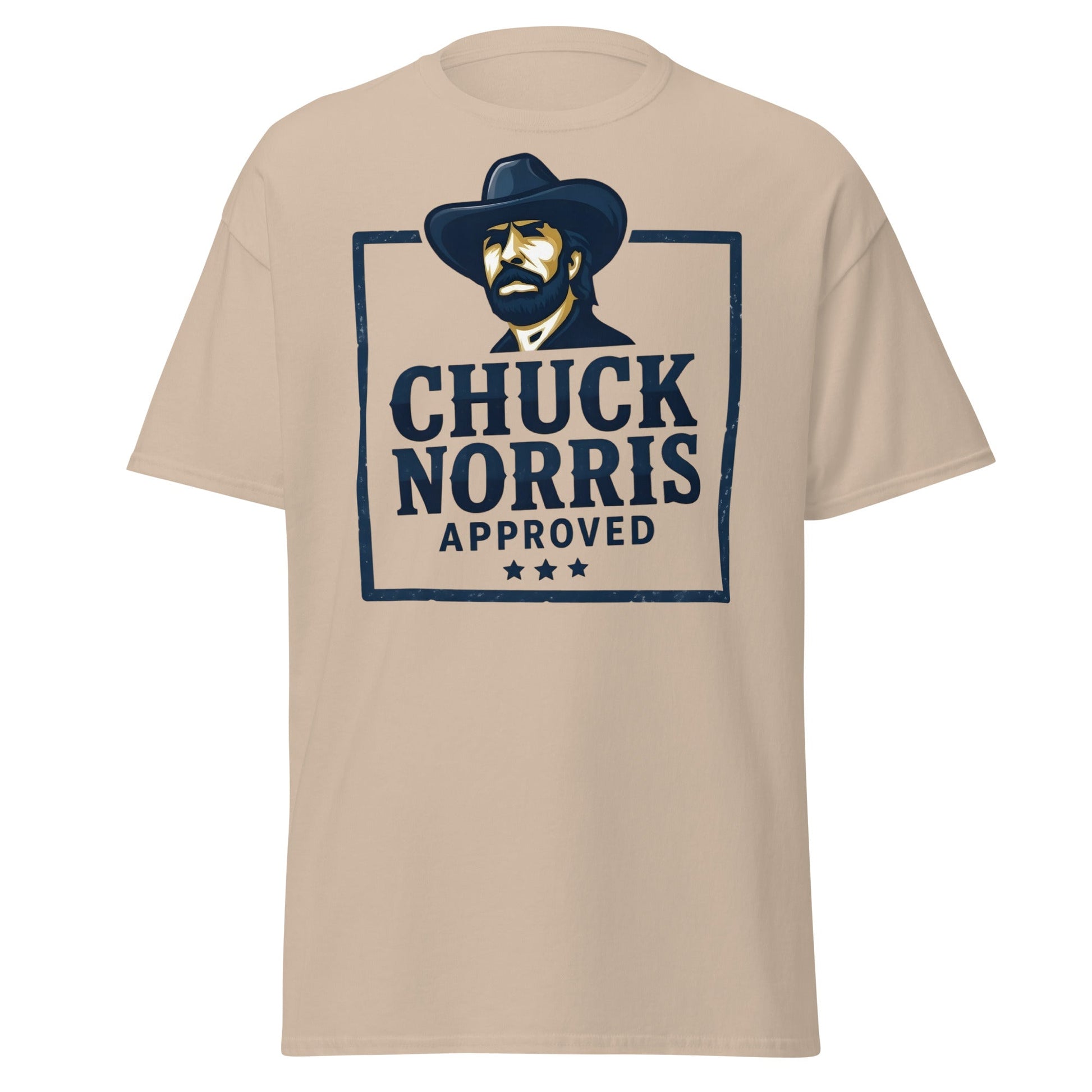 Chuck Norris Approved T-Shirt - Legend Graphic Tee - Sand - T-Shirts Online