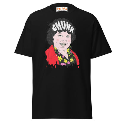 Chunk Cartoon T-Shirt | Funny Retro Movie Parody Tee - Black - T-Shirts Online