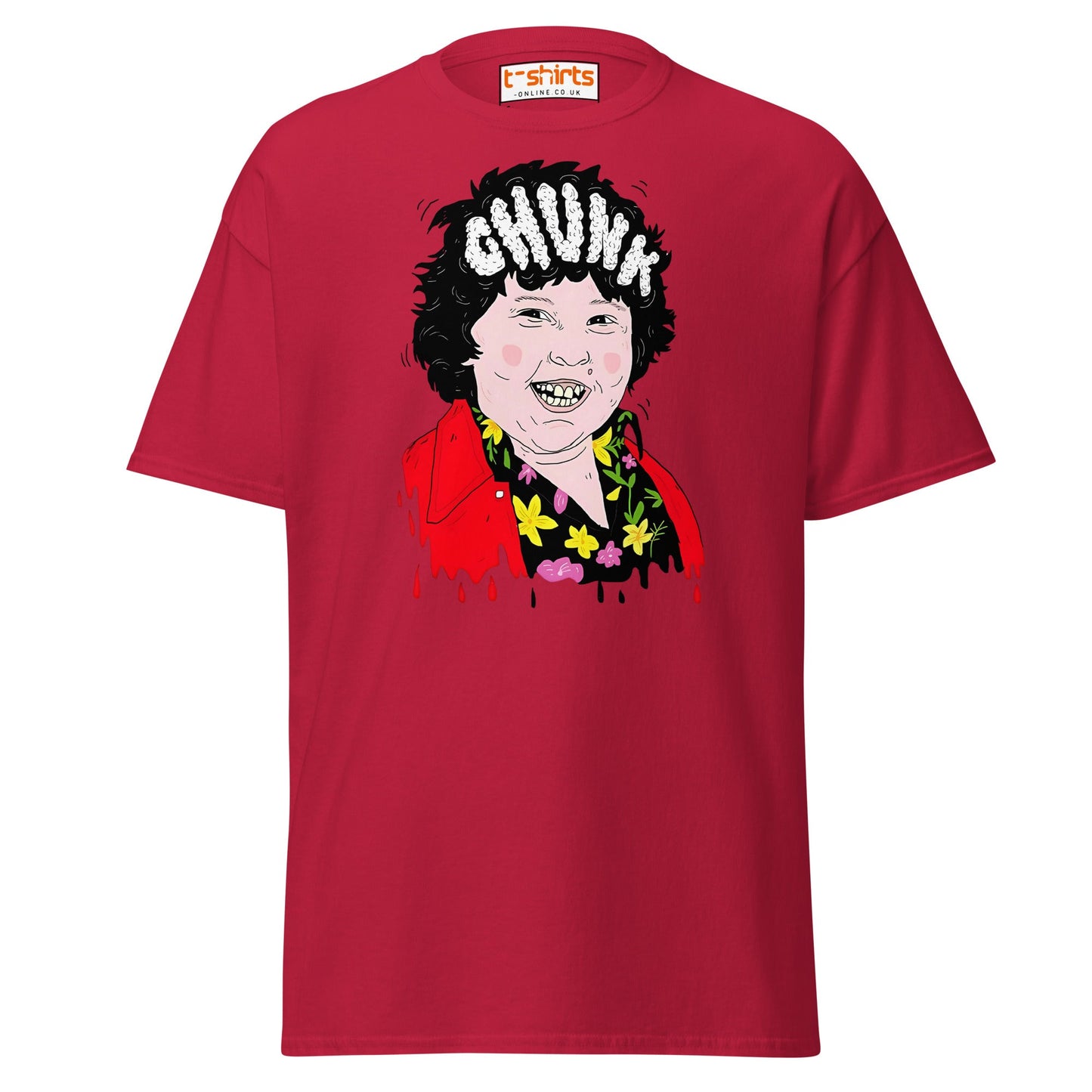Chunk Cartoon T-Shirt | Funny Retro Movie Parody Tee - Cardinal - T-Shirts Online