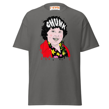 Chunk Cartoon T-Shirt | Funny Retro Movie Parody Tee - Charcoal - T-Shirts Online