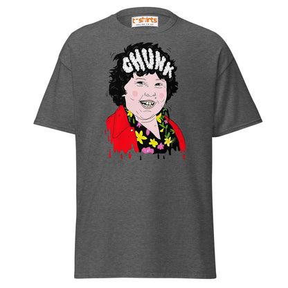 Chunk Cartoon T-Shirt | Funny Retro Movie Parody Tee - Dark Heather - T-Shirts Online