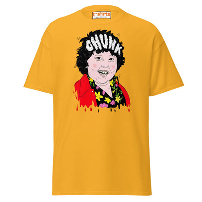 Chunk Cartoon T-Shirt | Funny Retro Movie Parody Tee - Gold - T-Shirts Online