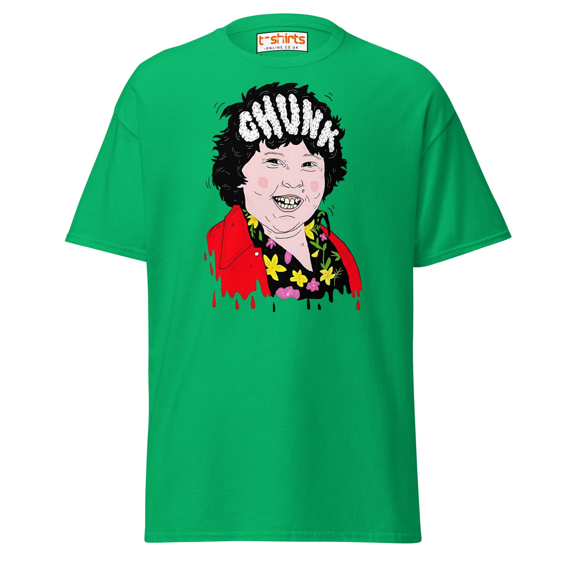 Chunk Cartoon T-Shirt | Funny Retro Movie Parody Tee - Irish Green - T-Shirts Online