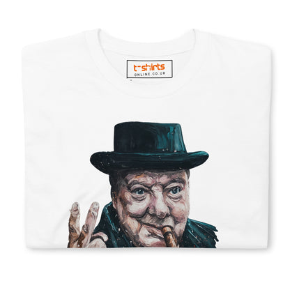 Churchill T-Shirt | Winston Churchill Iconic Quote Tee - Natural - T-Shirts Online