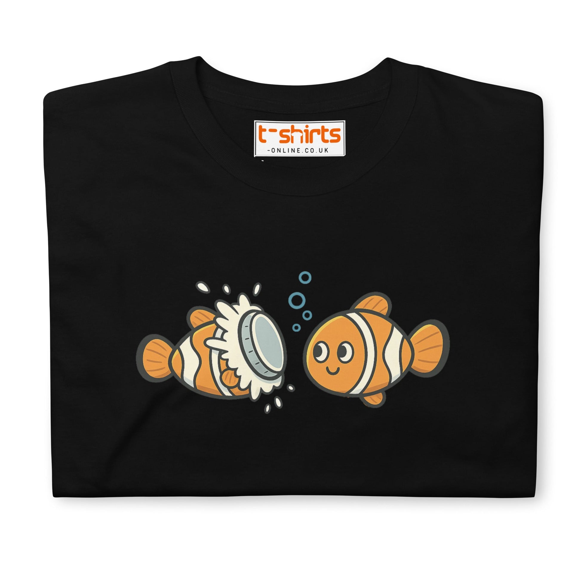 Clownfish Pie T-Shirt – Funny Ocean Pun Tee - Black - T-Shirts Online