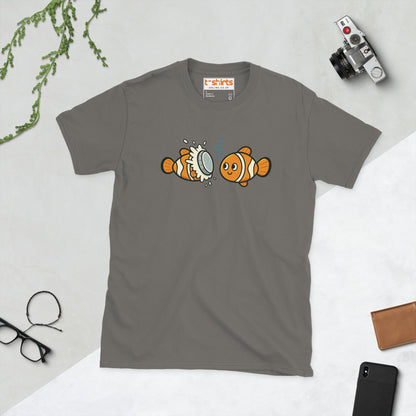 Clownfish Pie T-Shirt – Funny Ocean Pun Tee - Charcoal - T-Shirts Online