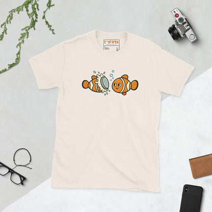 Clownfish Pie T-Shirt – Funny Ocean Pun Tee - Natural - T-Shirts Online