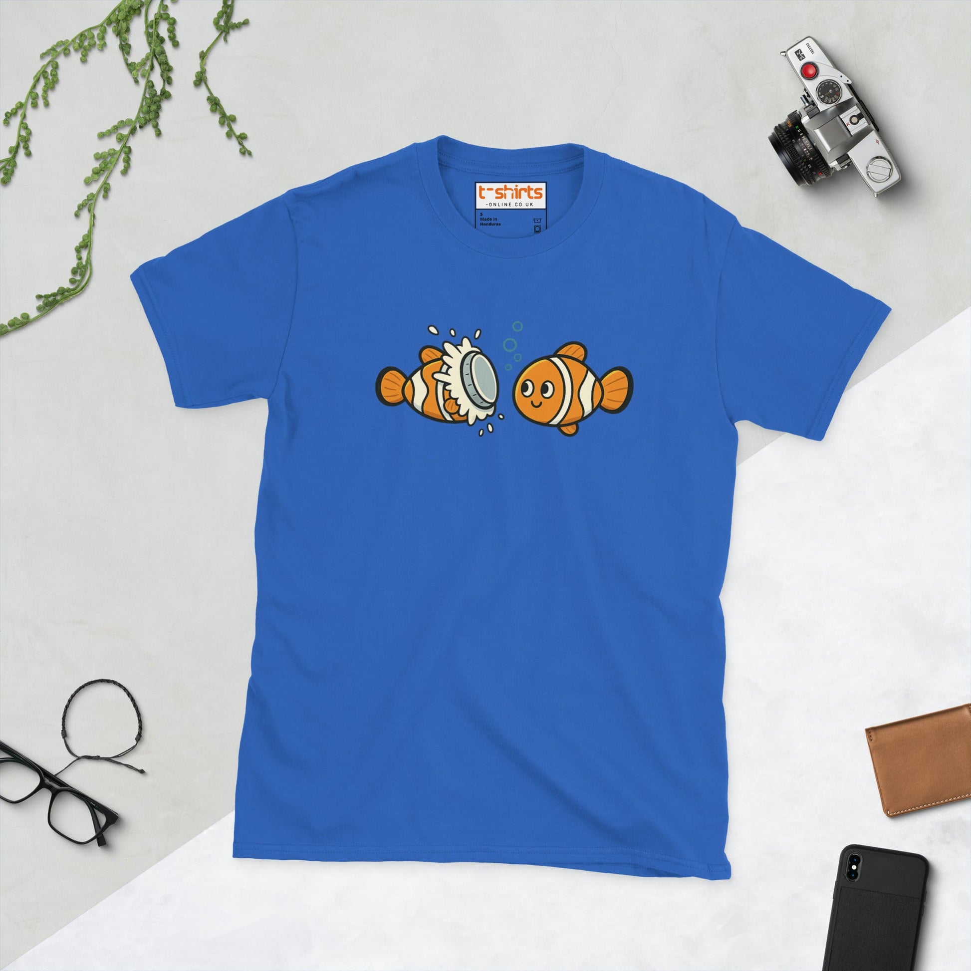 Clownfish Pie T-Shirt – Funny Ocean Pun Tee - Royal - T-Shirts Online