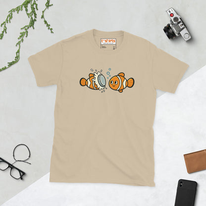 Clownfish Pie T-Shirt – Funny Ocean Pun Tee - Sand - T-Shirts Online