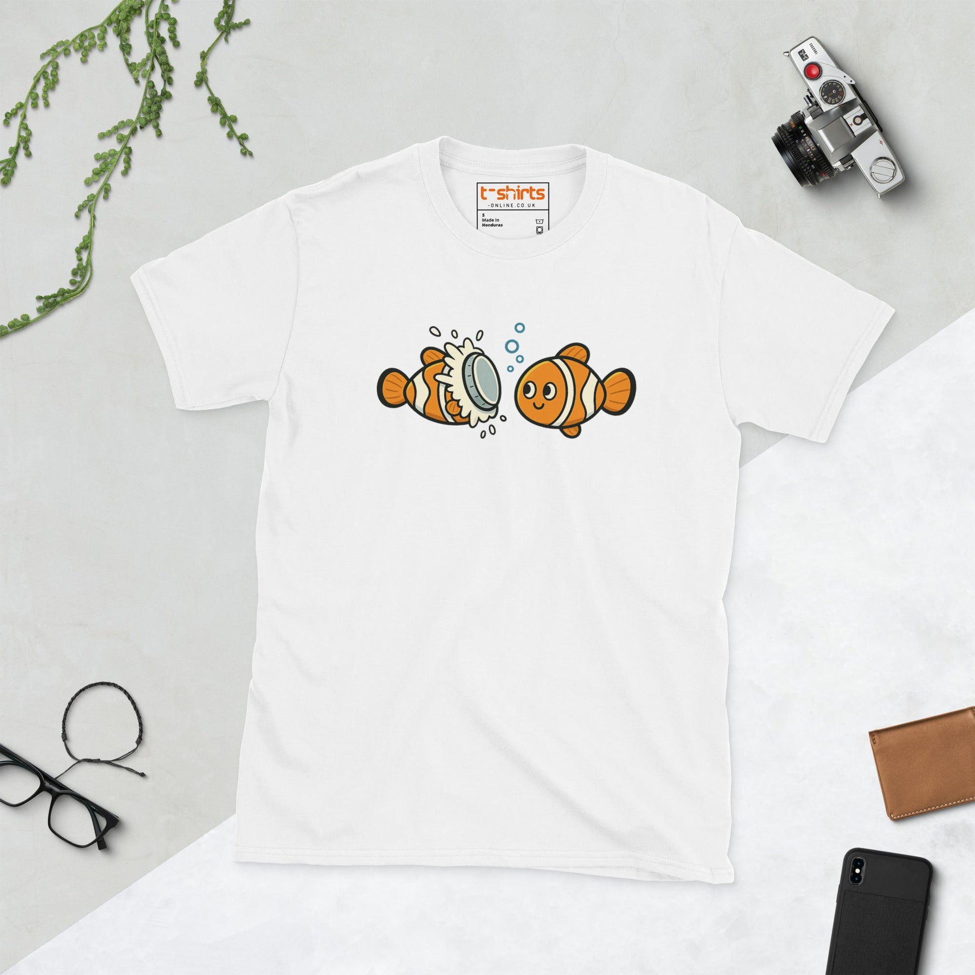 Clownfish Pie T-Shirt – Funny Ocean Pun Tee - White - T-Shirts Online