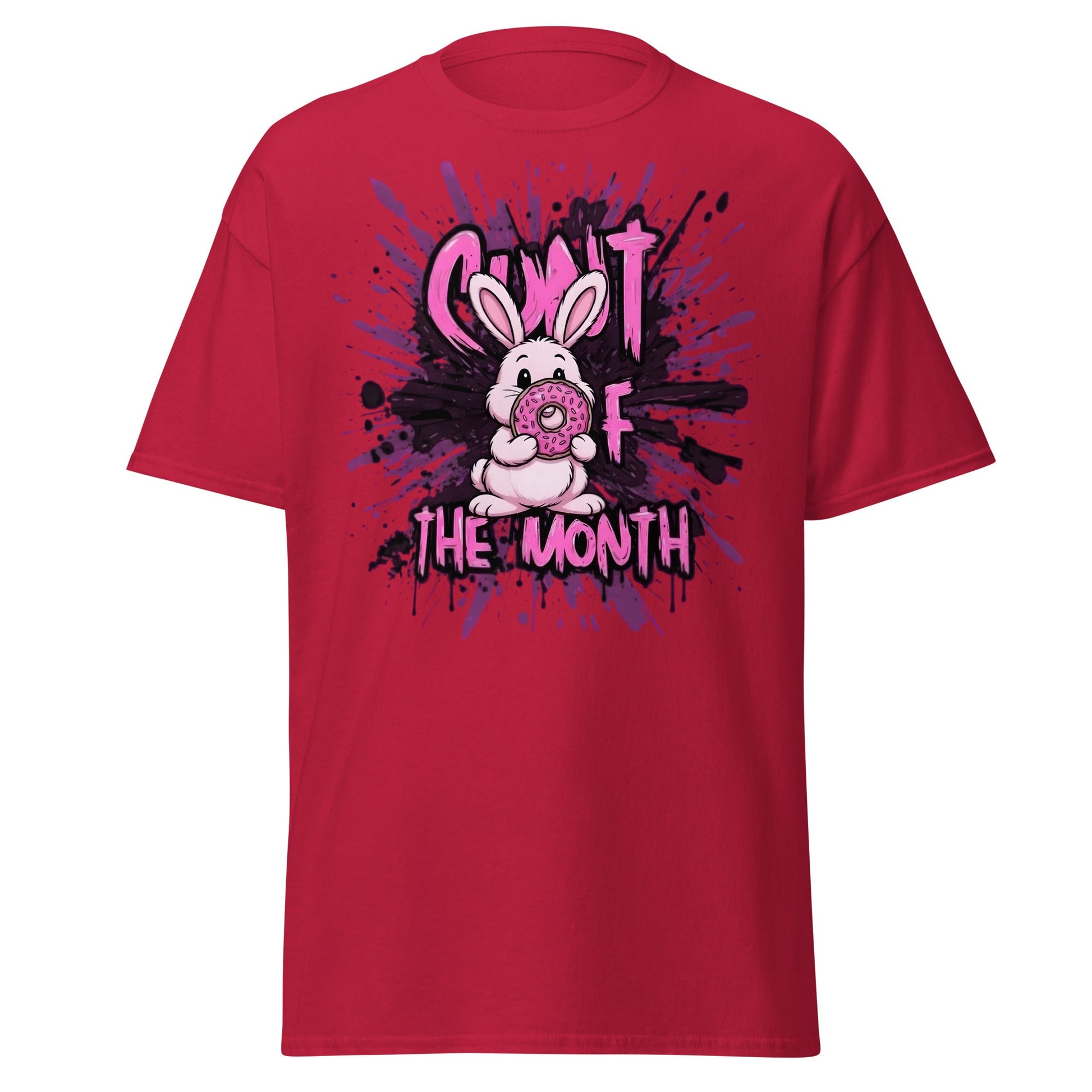 C*nt of the Month Funny Bunny T-Shirt - Edgy Adult Humor - Cardinal - T-Shirts Online
