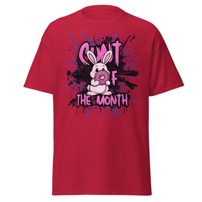 C*nt of the Month Funny Bunny T-Shirt - Edgy Adult Humor - Cardinal - T-Shirts Online