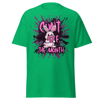 C*nt of the Month Funny Bunny T-Shirt - Edgy Adult Humor - Irish Green - T-Shirts Online