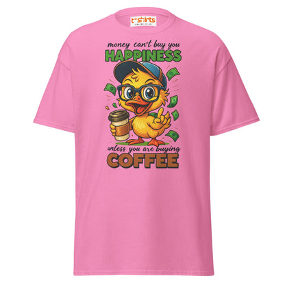 Coffee Happiness Duck T-Shirt | Funny Caffeine Tee - Azalea - T-Shirts Online