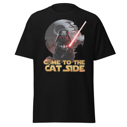 Come to the Cat Side Funny Cat Vader T-Shirt - Black - T-Shirts Online