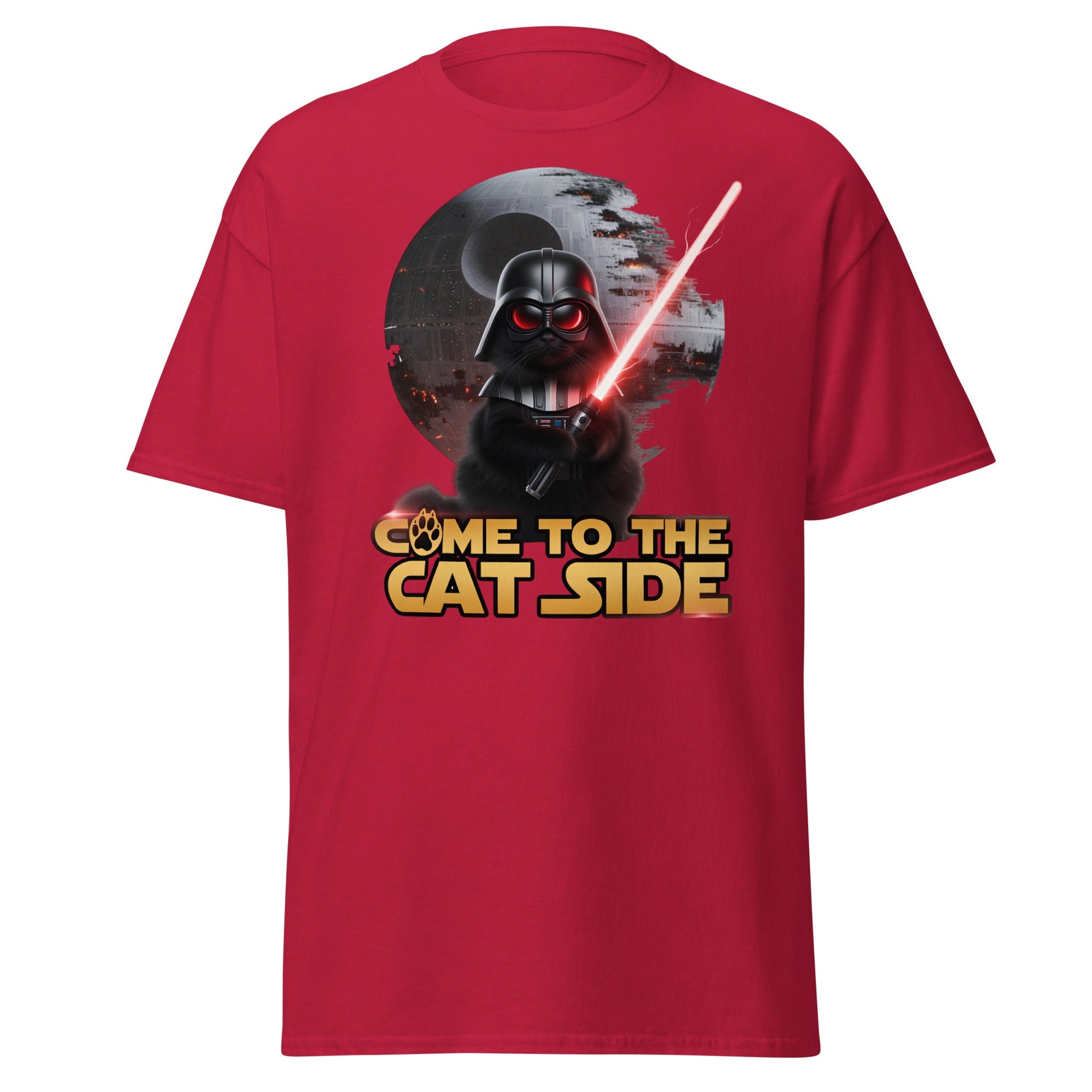 Come to the Cat Side Funny Cat Vader T-Shirt - Cardinal - T-Shirts Online