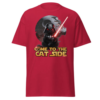 Come to the Cat Side Funny Cat Vader T-Shirt - Cardinal - T-Shirts Online