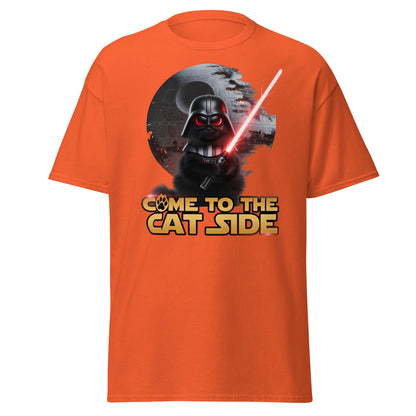Come to the Cat Side Funny Cat Vader T-Shirt - Orange - T-Shirts Online