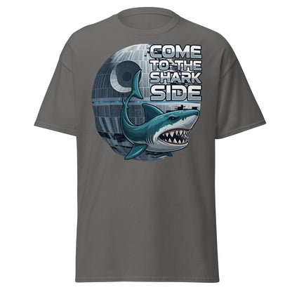 Come to the Shark Side T-Shirt - Funny Shark Star Wars Tee - Charcoal - T-Shirts Online
