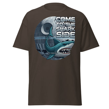 Come to the Shark Side T-Shirt - Funny Shark Star Wars Tee - Dark Chocolate - T-Shirts Online