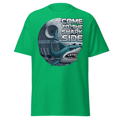 Come to the Shark Side T-Shirt - Funny Shark Star Wars Tee - Irish Green - T-Shirts Online