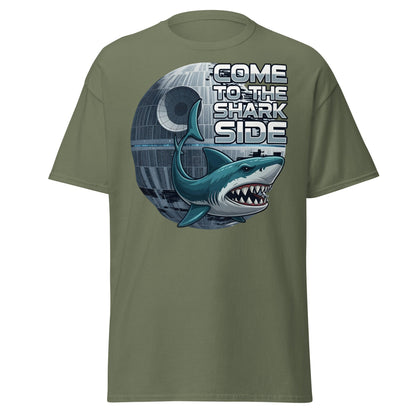 Come to the Shark Side T-Shirt - Funny Shark Star Wars Tee - Military Green - T-Shirts Online