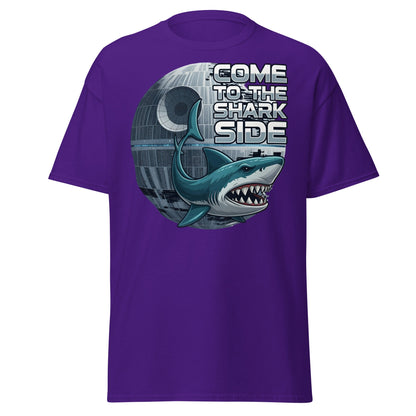 Come to the Shark Side T-Shirt - Funny Shark Star Wars Tee - Purple - T-Shirts Online