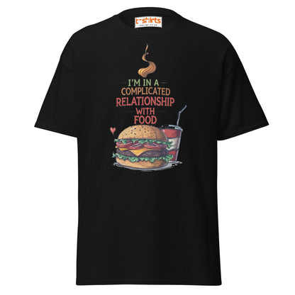 Complicated Relationship with Food T-Shirt - Black - T-Shirts Online